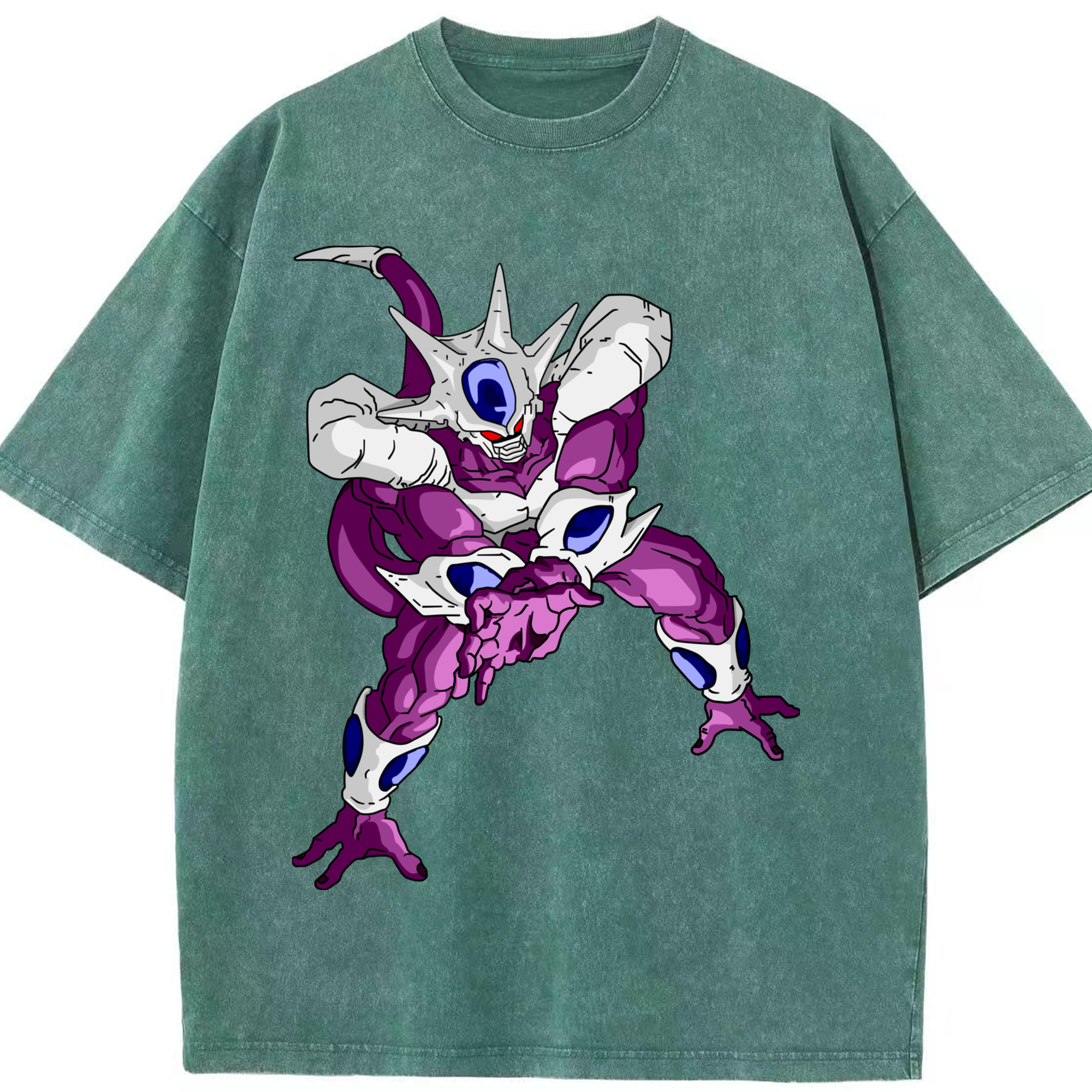 （画像用） ドラゴンボール クウラ DRAGON BALL Cooler Coora 綿100% ヴィンテージ風 半袖Tシャツ（フロントプリント）